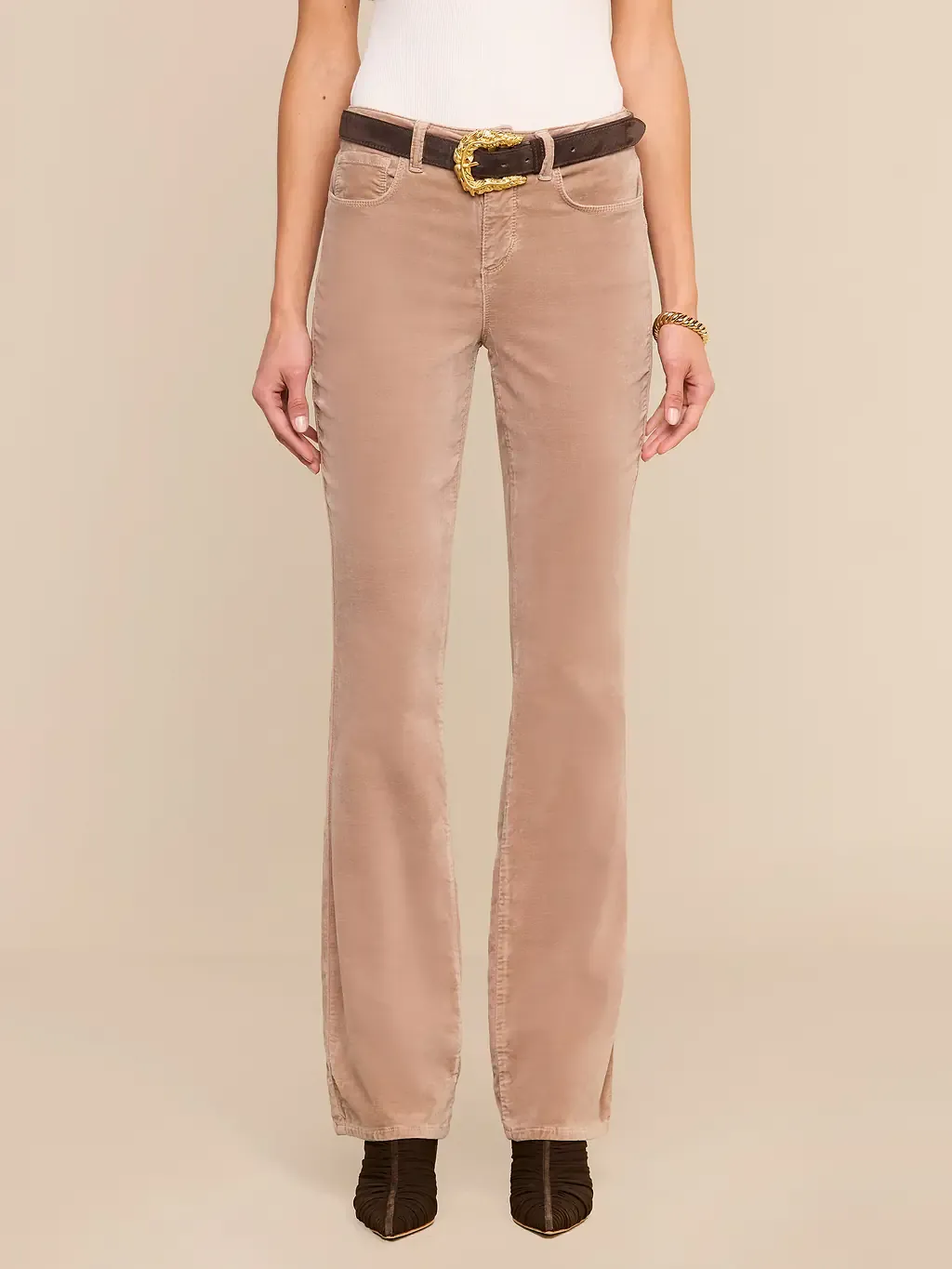STEVIE VELVET HIGH RISE STRAIGHT JEAN