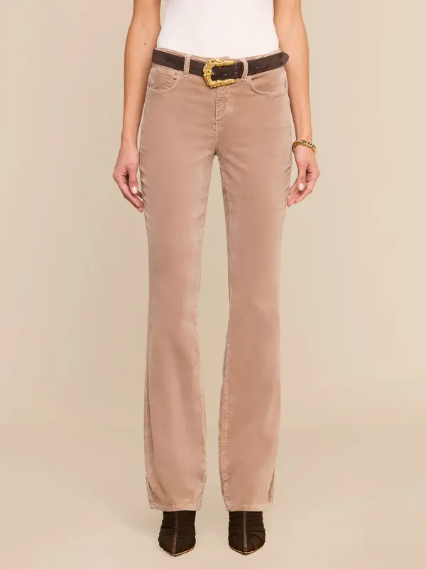 STEVIE VELVET HIGH RISE STRAIGHT JEAN