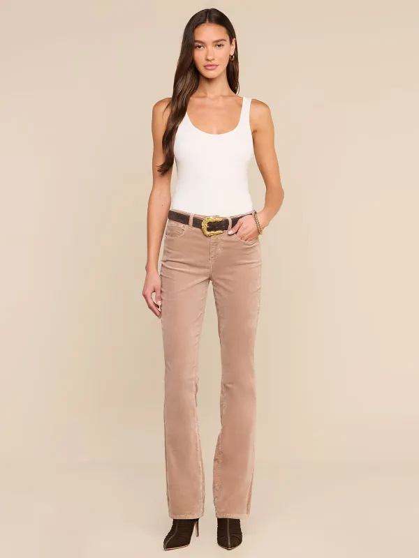 STEVIE VELVET HIGH RISE STRAIGHT JEAN