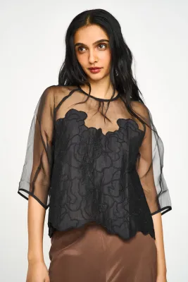 BARI ORGANZA TOP