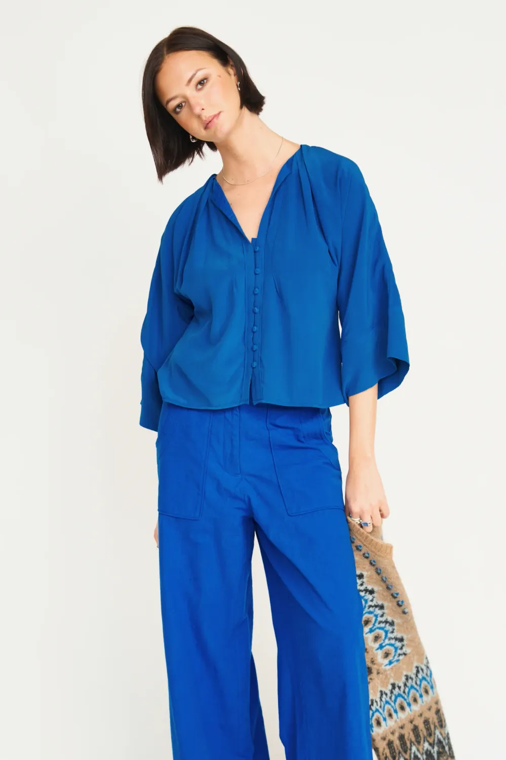 LOSTINE SILK TOP