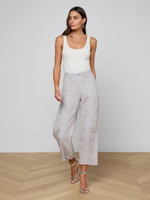 CODY CROPPED LINEN PANT
