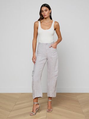 CODY CROPPED LINEN PANT