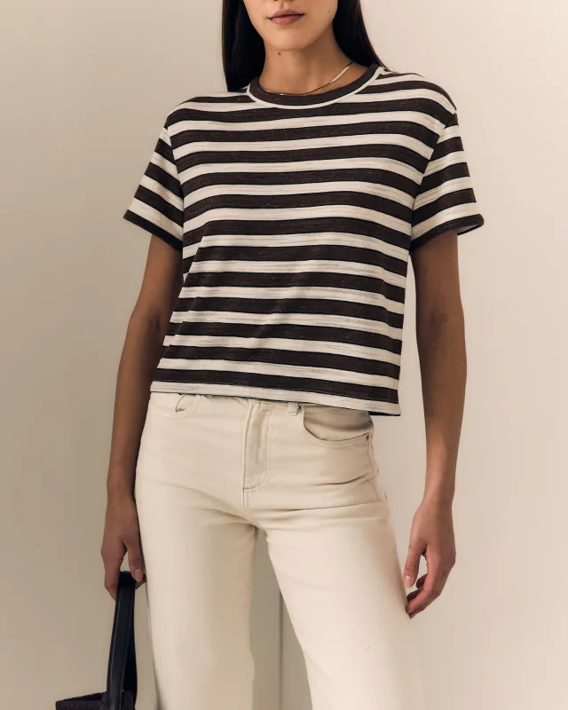 LINEN POPPY TEE