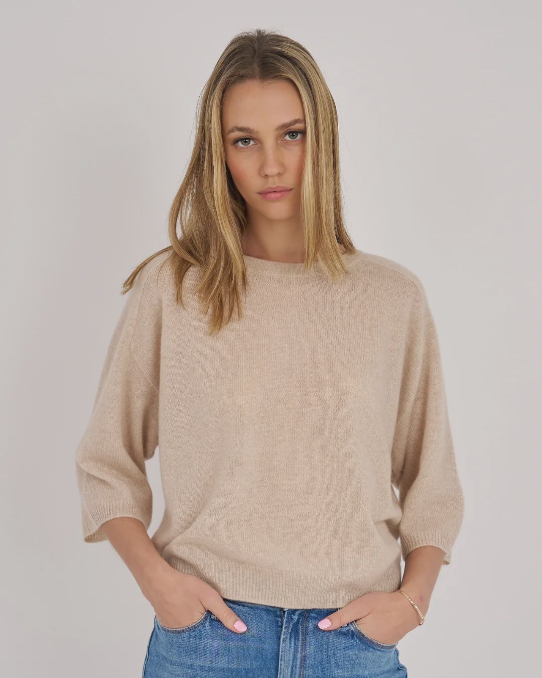 MILLIE CASHMERE SHORT SLEEVE TEE