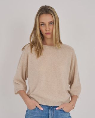 MILLIE CASHMERE SHORT SLEEVE TEE