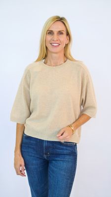 MILLIE CASHMERE SHORT SLEEVE TEE