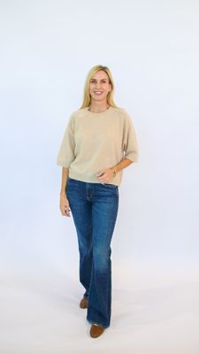 MILLIE CASHMERE SHORT SLEEVE TEE