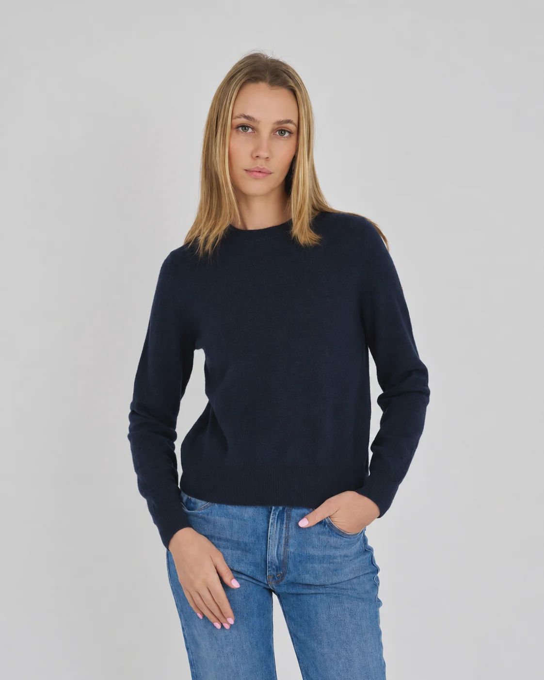 CREW CASHMERE SOLID RUGBY