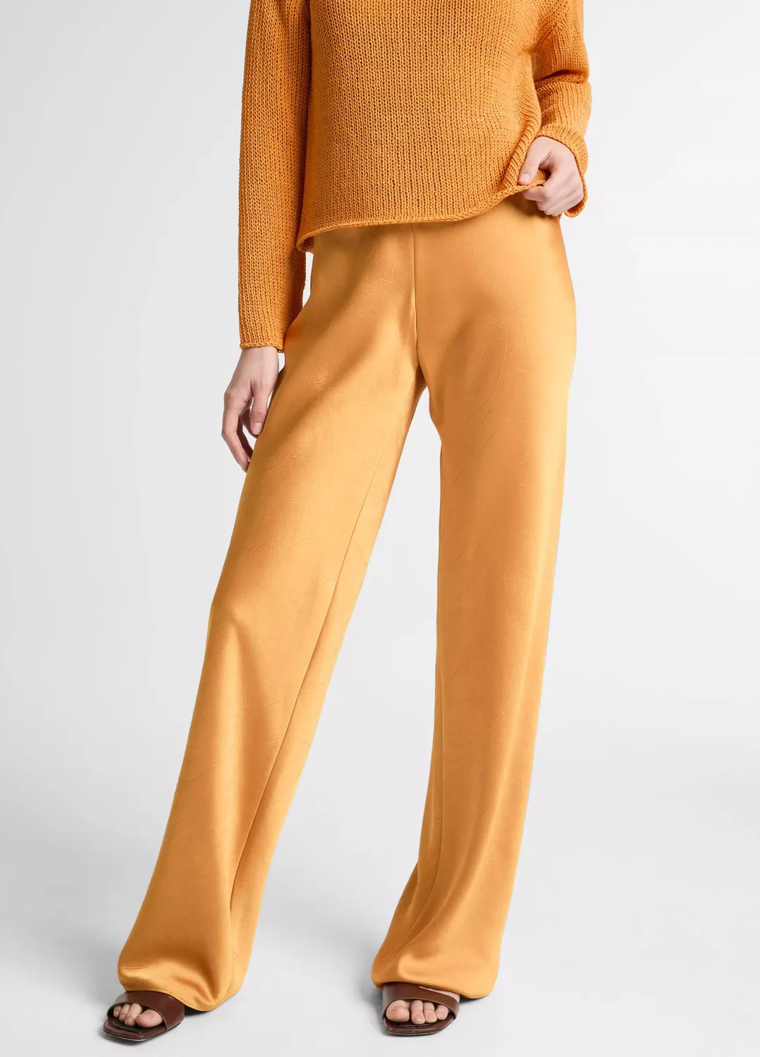 COLETTE HIGH WAIST CRUSHED SHINE BIAS PANT - TS