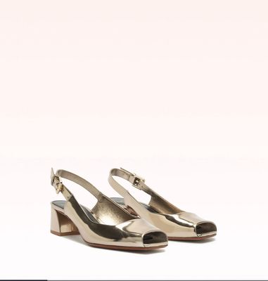 TESSA 45 OPEN TOE BLOCK HEEL SLINGBACK