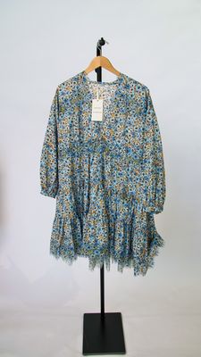 FLORAL VOLUMES DRESS