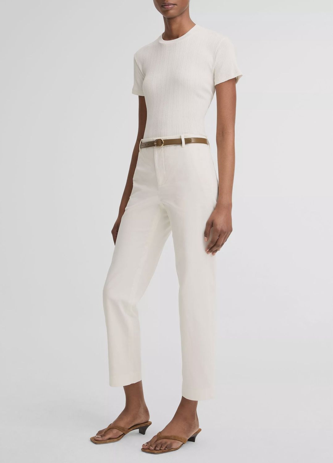 AVERY MID RISE STRETCH-COTTON CHINO PANT