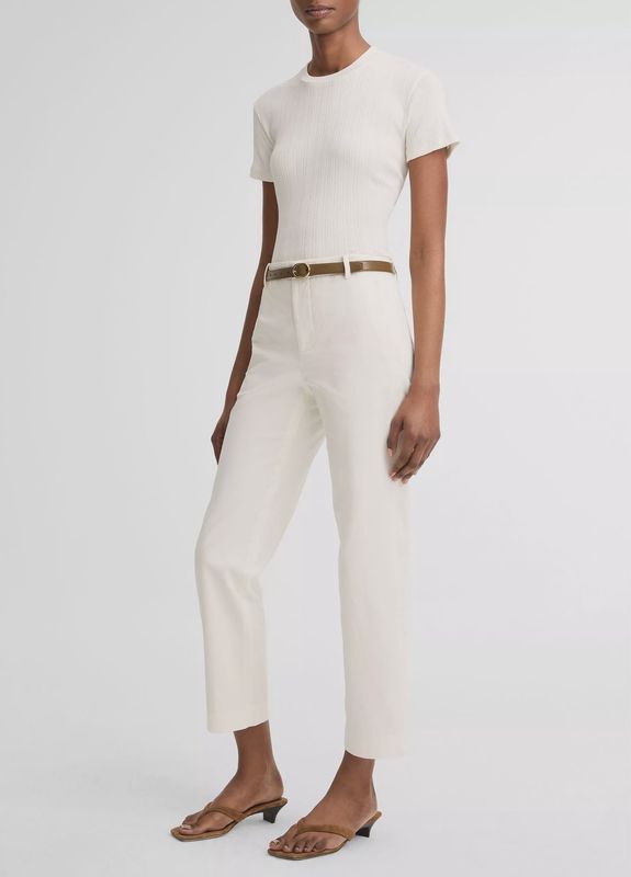 AVERY MID RISE STRETCH-COTTON CHINO PANT