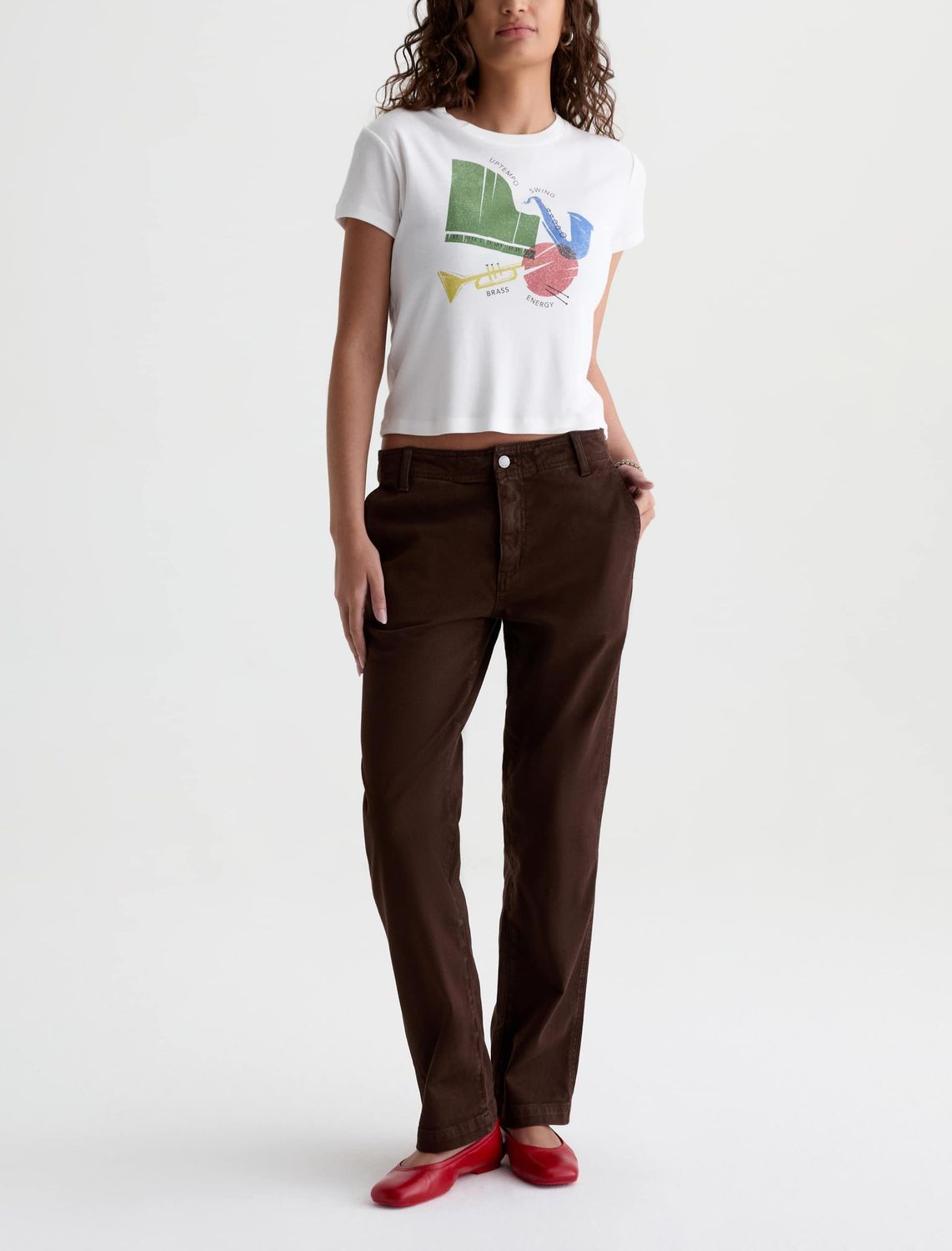 BRINLEY MID-RISE STRAIGHT PANT