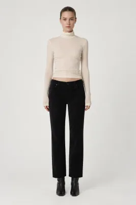 ANISSA STRAIGHT STRETCH VELVET JEAN