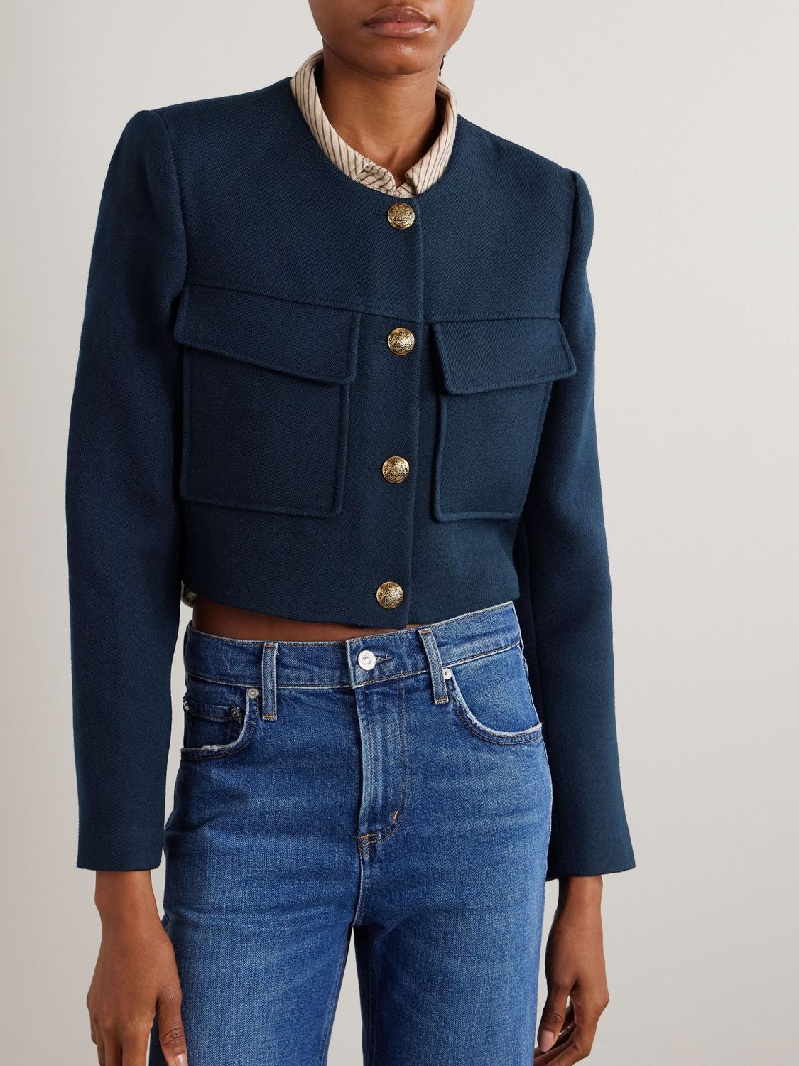 SOPHIA WOOL-TWILL JACKET