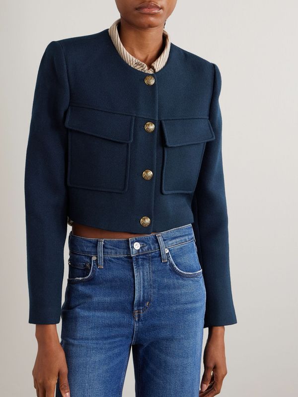 SOPHIA WOOL-TWILL JACKET