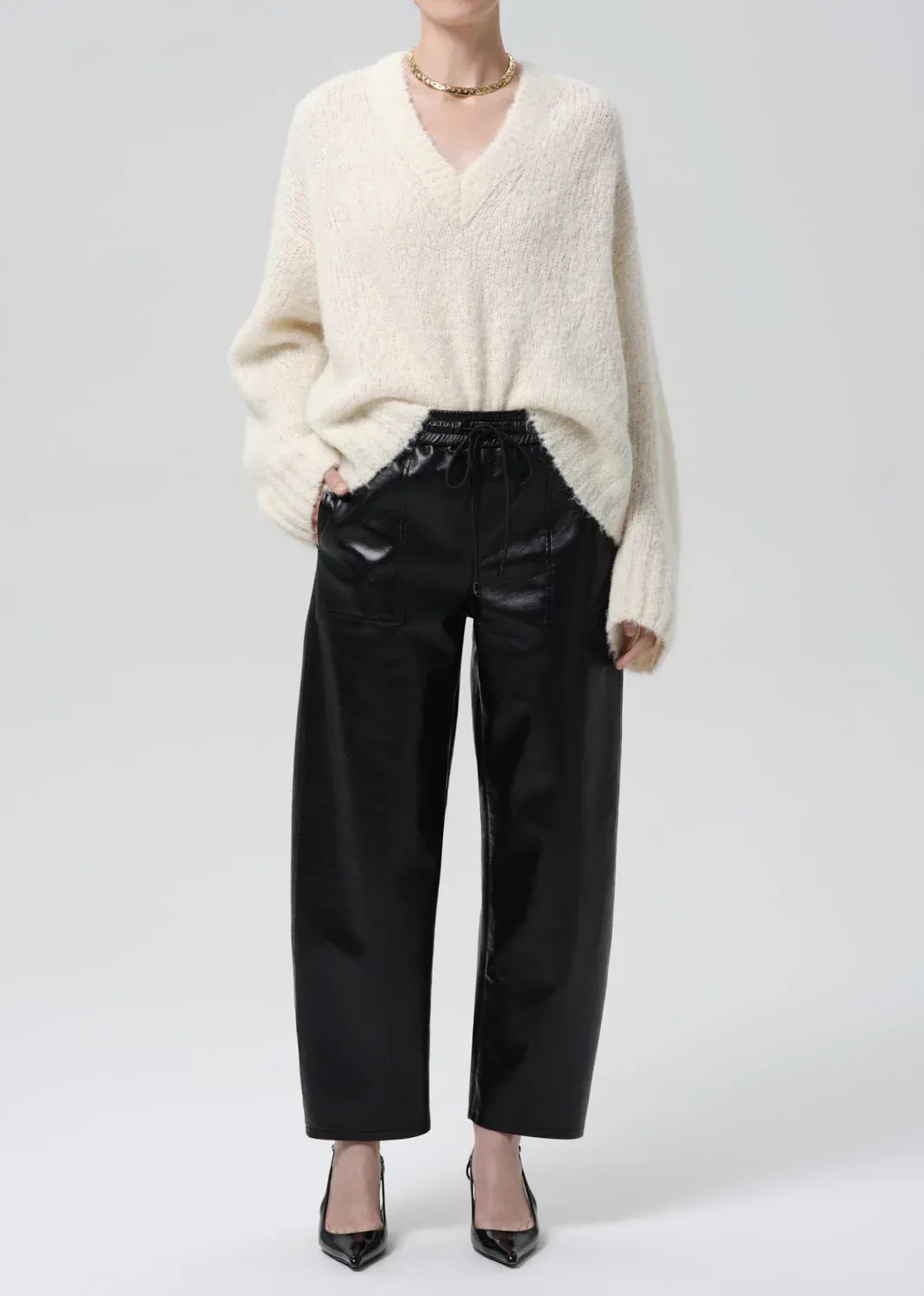 REWORK PULL ON IN RECYCLED LEATHER
