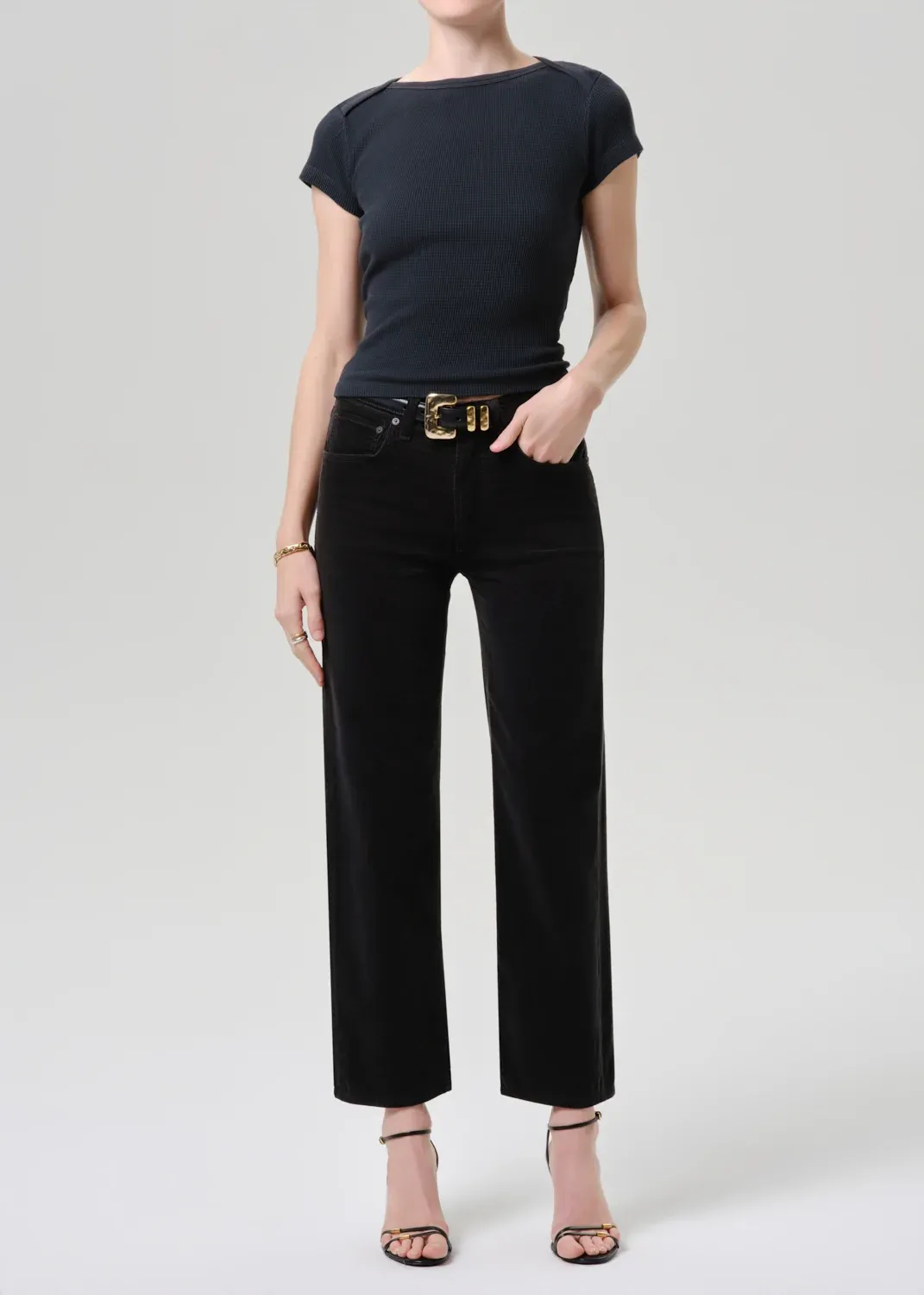 PALMA STRAIGHT STRETCH BABY CORDUROY (CLEAN HEM)