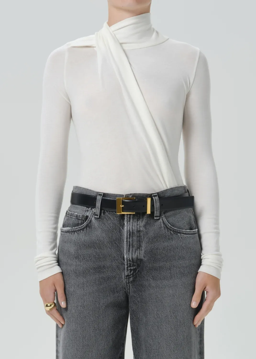 SCULPTURAL BODYSUIT, Color: PASHMINA (OFF WHITE), Size: XS
