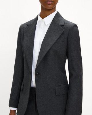 LYNNIA BLAZER IN SLEEK FLANNEL