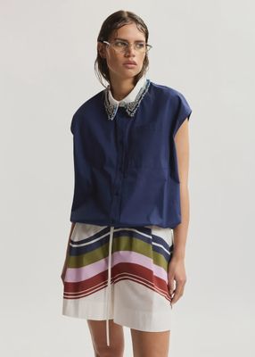 JANKY BEADED COLLAR SHIRT