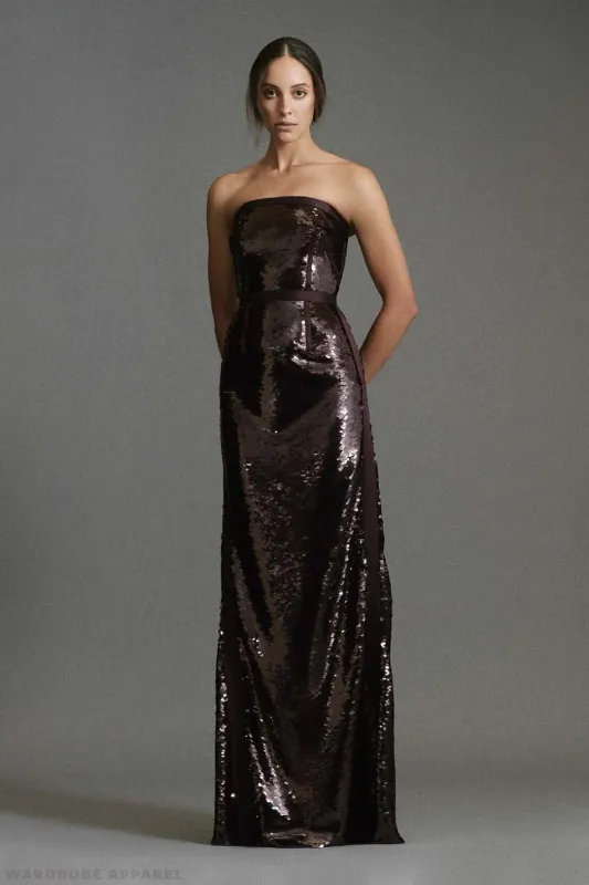 REAGARDEN STRAPLESS GOWN