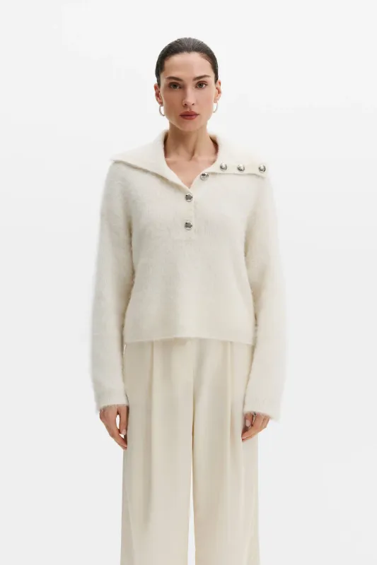 YSELLE ALPACA BLEND SWEATER