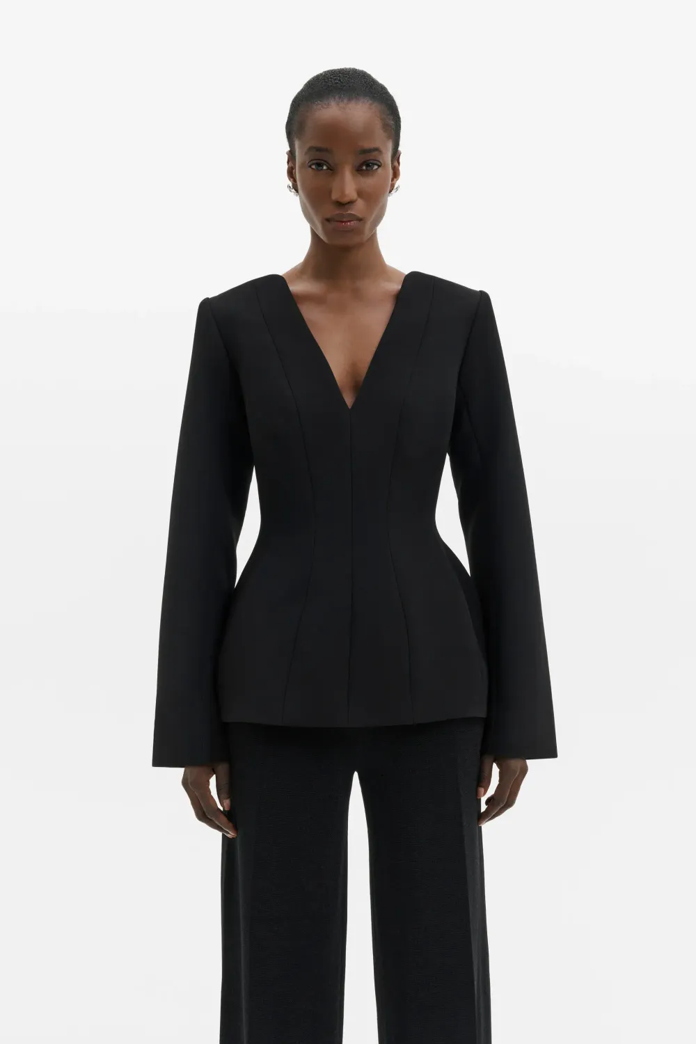 NINNI CUT-OUT SHOULDER HOURGLASS TOP