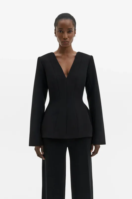 NINNI CUT-OUT SHOULDER HOURGLASS TOP