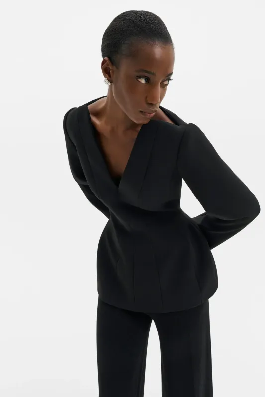 NINNI CUT-OUT SHOULDER HOURGLASS TOP