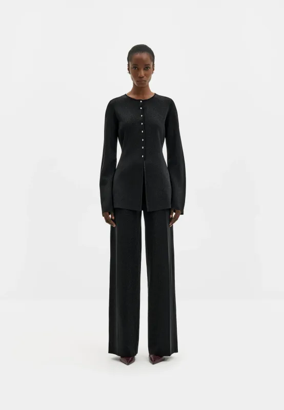 AZRA FITTED METALLIC CARDIGAN