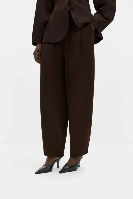 SMILLA BARREL LEG SATIN PANTS