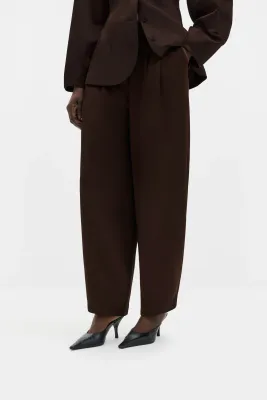 SMILLA BARREL LEG SATIN PANTS