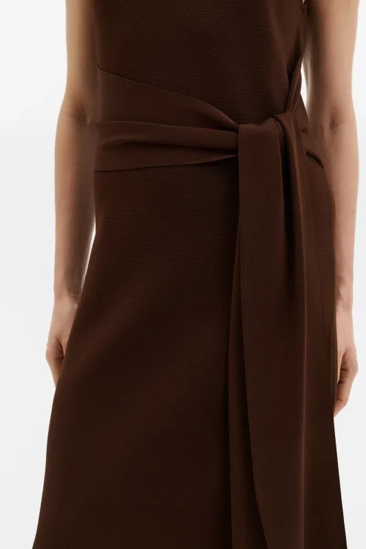 MINNA WAIST TIE KNIT MAXI DRESS
