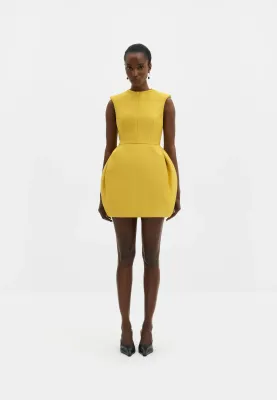 DEBRA SLEEVELESS SCULPTURAL MINI DRESS