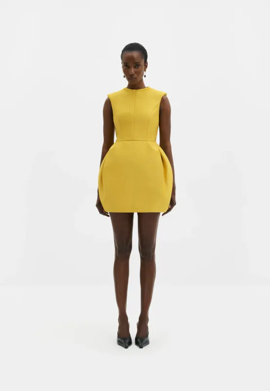 DEBRA SLEEVELESS SCULPTURAL MINI DRESS