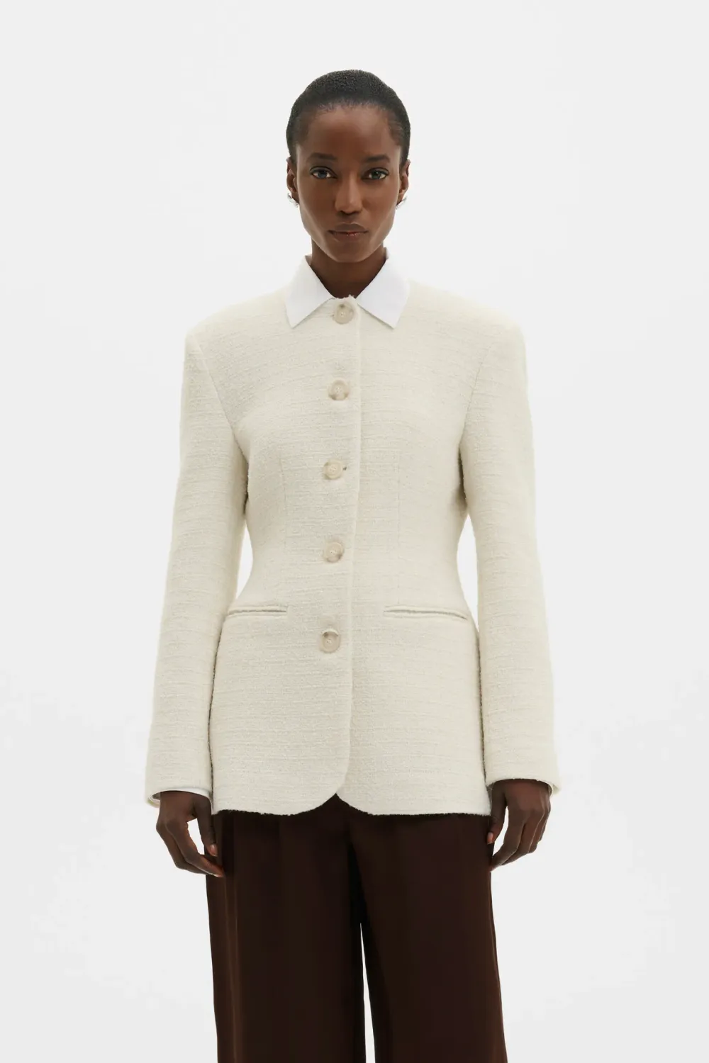 CAROL FITTED BOUCLE BLAZER