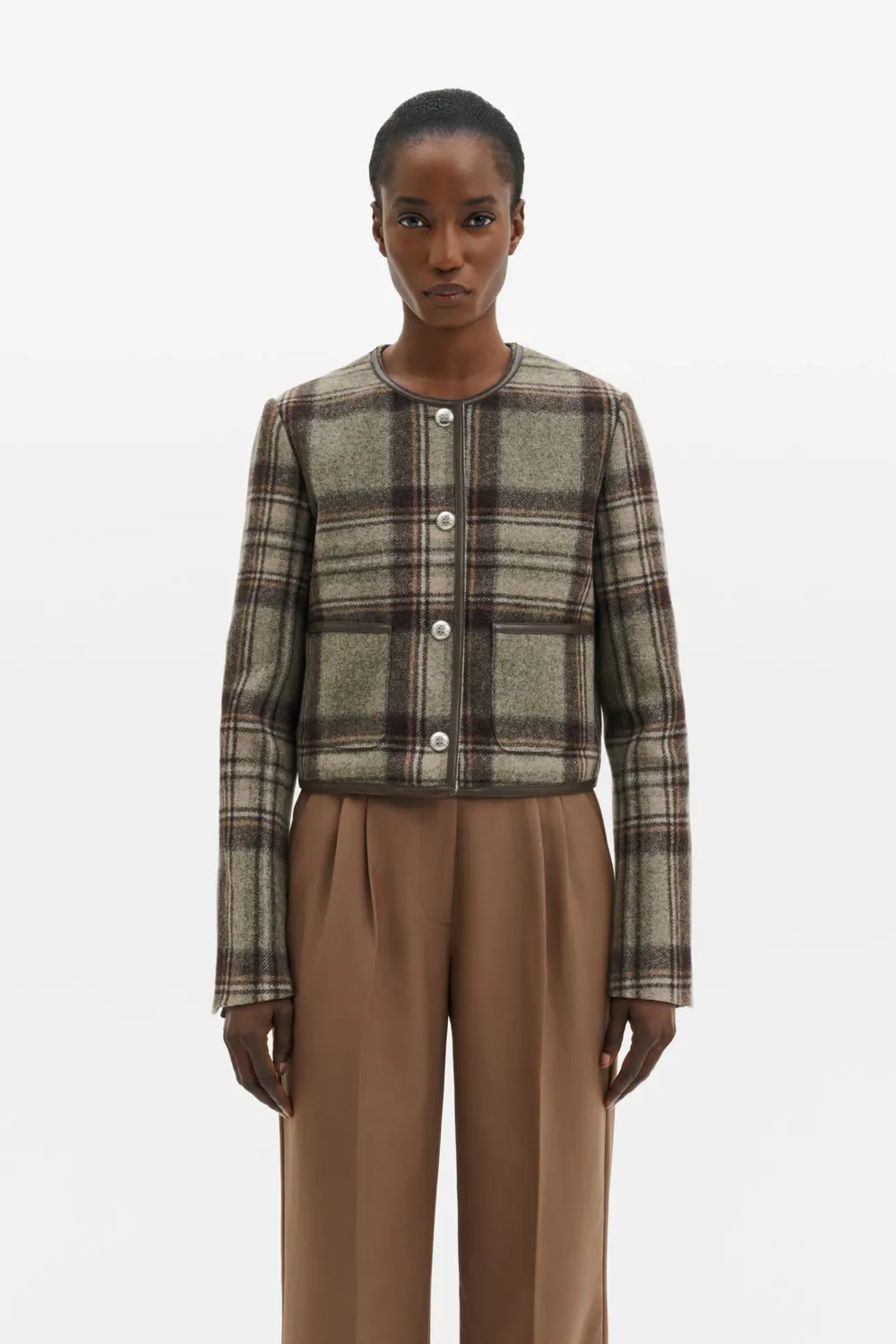 NINETTE TAILORED DRESSED WOOL JACKET