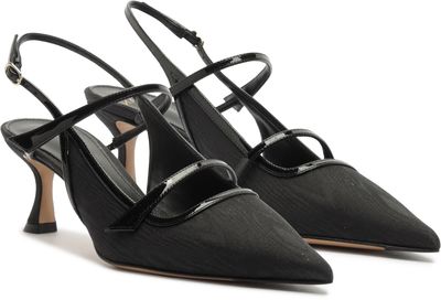 TITA MOIRE 60 SLINGBACK KITTEN HEEL