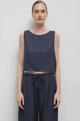 DANIEL CROP SLEEVELESS CREW