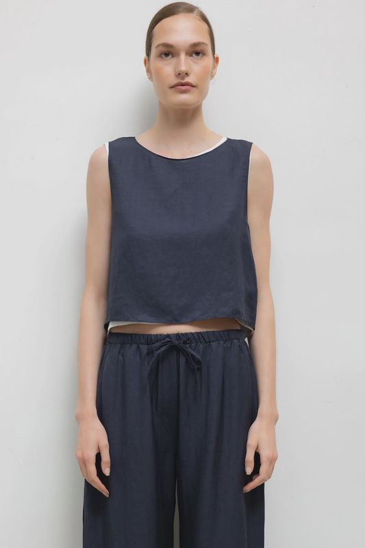 DANIEL CROP SLEEVELESS CREW