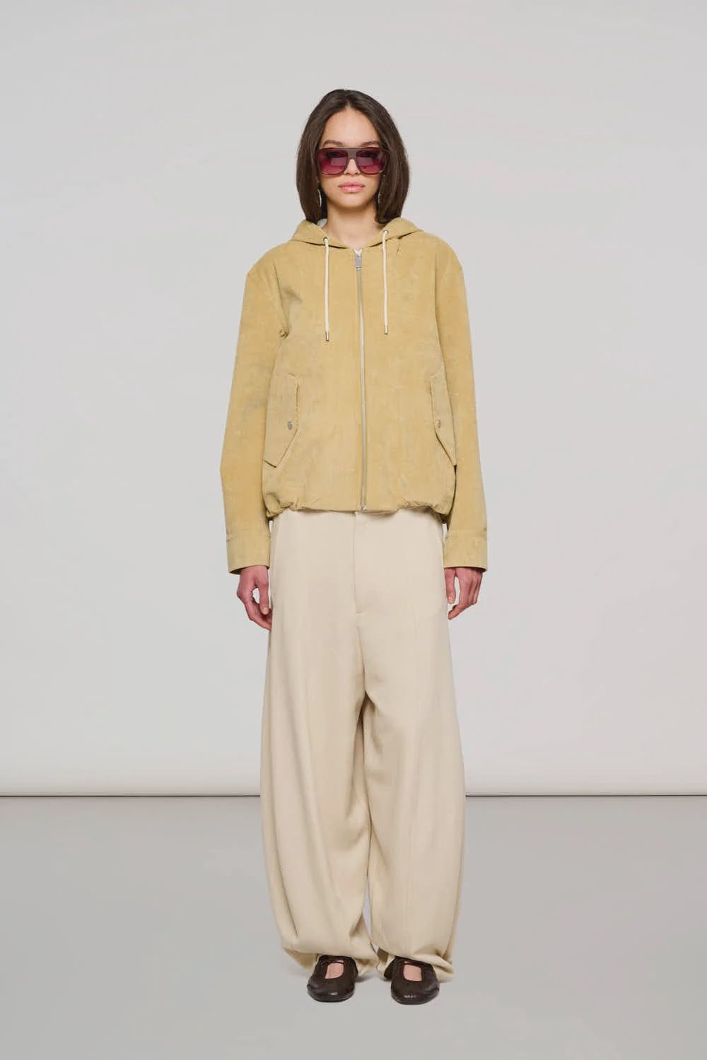 YORK SHORT PARKA VELLUTO LAMINATO