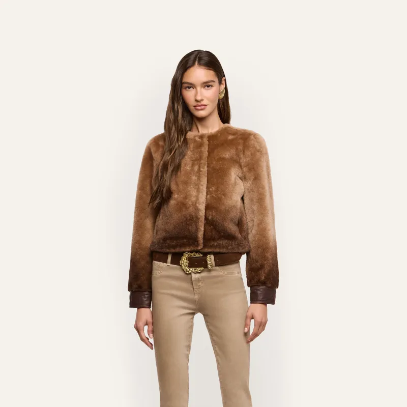 VOLTAIRE SHEARLING OMBRE JACKET