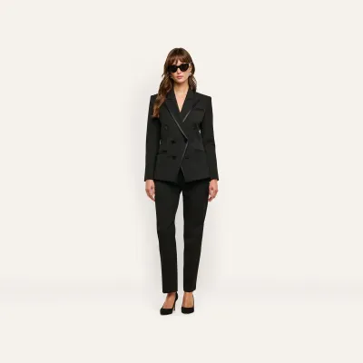 REBEL TROUSER W SATIN TRIM