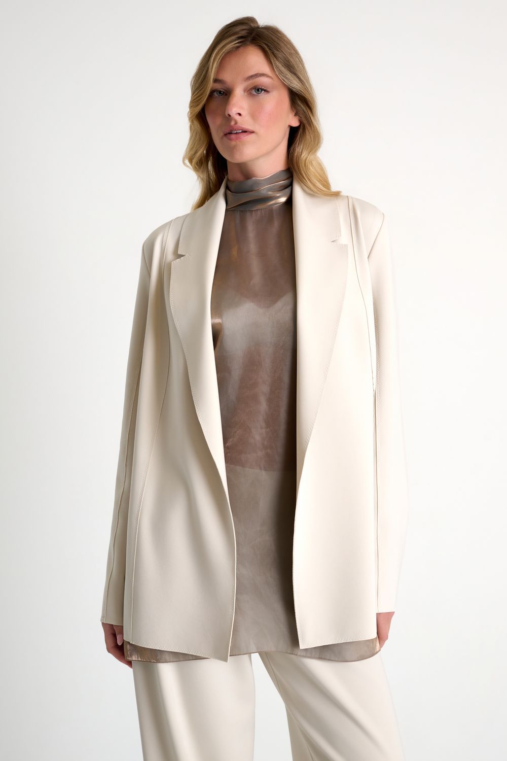 MINIMALIST JACKET, Color: 110/BEIGE, Size: 4
