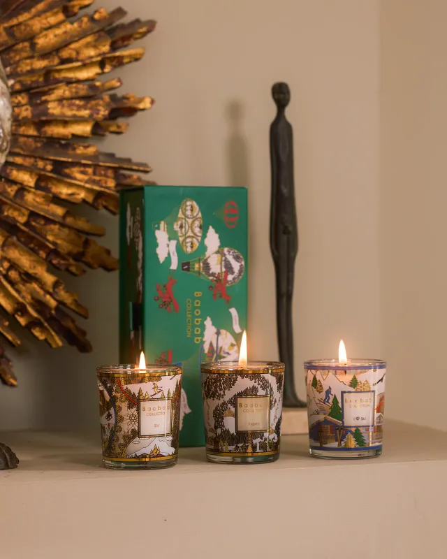 TRIO TRAVEL CANDLES- I LOVE SKI + SKI 2027 + ASPEN