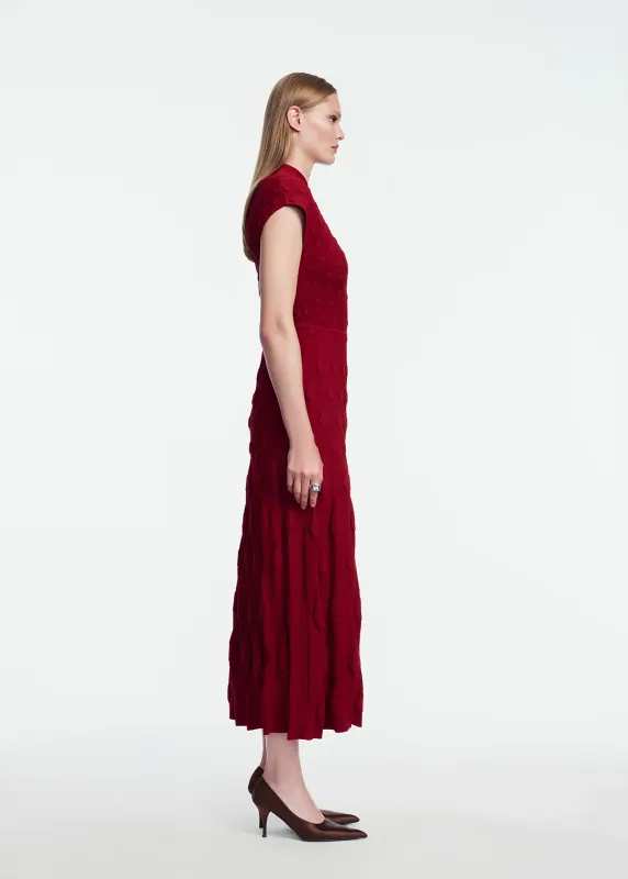 PUCKER DOT KNIT DRESS