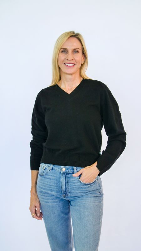 COCOLINA MINI V-NECK SWEATER